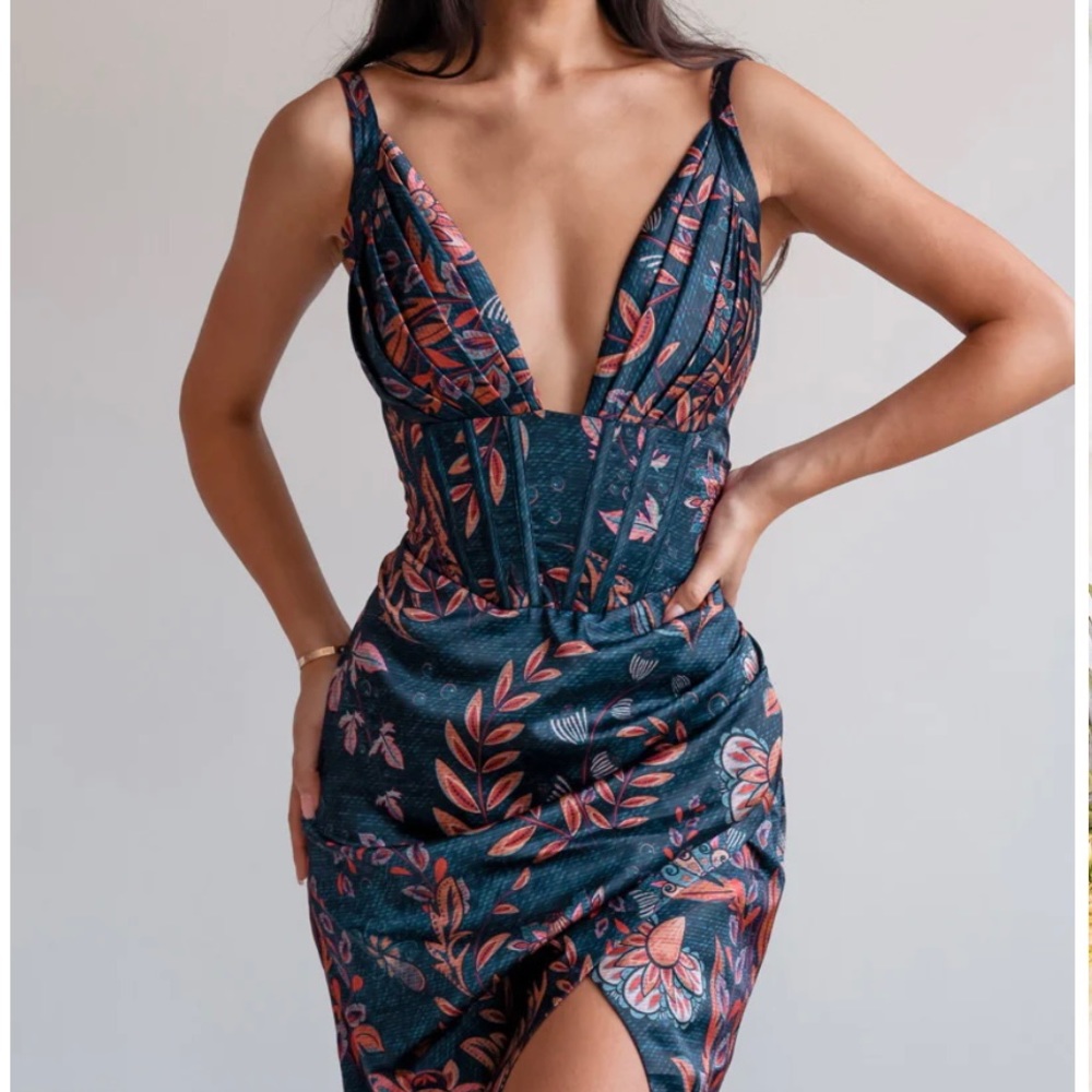 Halley Draped Midi Dress